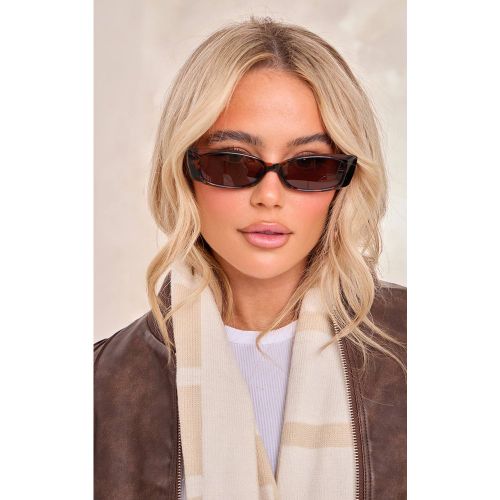 Lunettes De Soleil Œil De Chat Fines - PrettyLittleThing - Modalova
