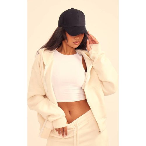 Cream Sweat À Casynthétiqueche Zippé Oversize | Taille XL - PrettyLittleThing - Modalova