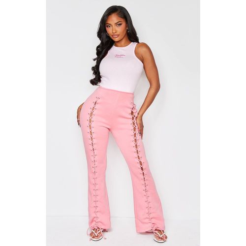 Joggers Shape À Jambes Larges Avec Laçage Frontal | Taille XS - PrettyLittleThing - Modalova