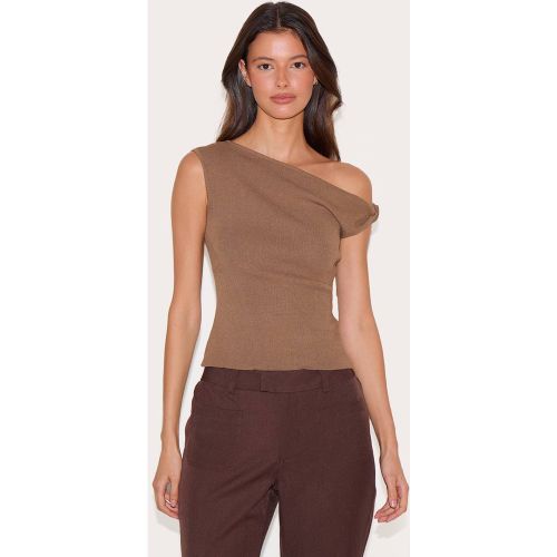 Mocha Débardeur En Maille Fine À Col Torsadé | Taille XS - PrettyLittleThing - Modalova