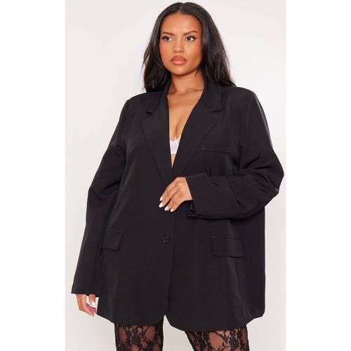 Black Blazer Structuré Oversize Grande Taille | Taille 2XL - PrettyLittleThing - Modalova