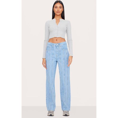 Jean Droit À Détails De Coutures | Taille 32 - PrettyLittleThing - Modalova