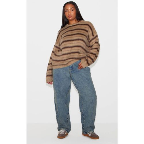 Vintage Wash Jean Boyfriend Grande Taille | Taille 46 - PrettyLittleThing - Modalova