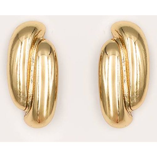 Gold Boucles D'oreilles Statement Torsadées Abstraites Volumineuses - PrettyLittleThing - Modalova