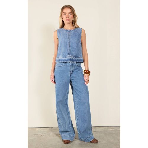 Jean Large À Détails De Coutures | Taille 32 - PrettyLittleThing - Modalova