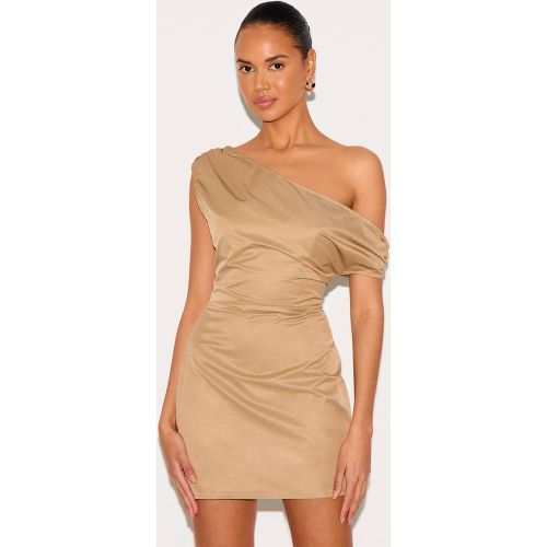 Robe Courte Tissée Avec Détail De Bonnets Asymétriques | Taille 36 - PrettyLittleThing - Modalova