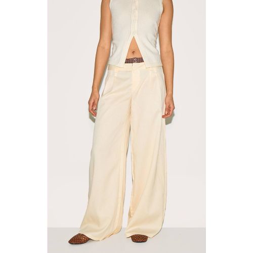 Pantalon Droit À Détail Boxer Avec Rayures Contrastées Tissées | Taille 32 - PrettyLittleThing - Modalova
