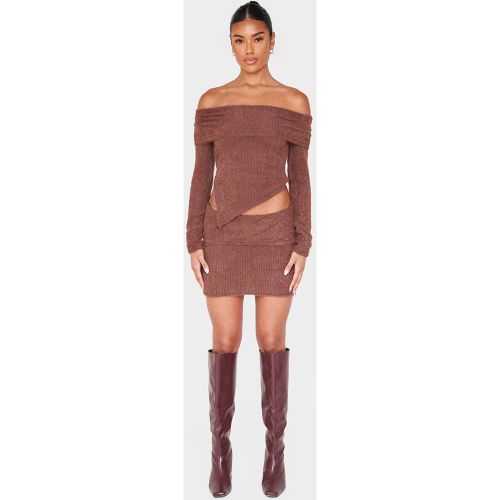 Mini-jupe Duveteuse À Rabat | Taille 36 - PrettyLittleThing - Modalova