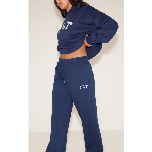 Navy Jogging Large Oversize Avec Logo PLT | Taille XS - PrettyLittleThing - Modalova