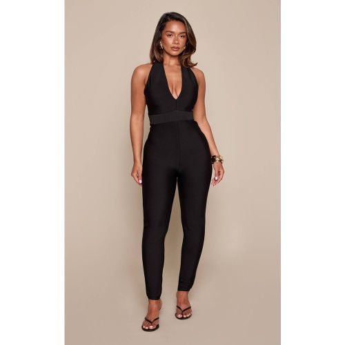 Black Combinaison Bandage À Dos Nu Sculptante | Taille 42 - PrettyLittleThing - Modalova