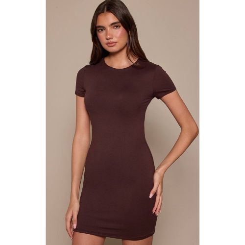 Robe Moulante À Manches Courtes En Jersey Doux Au Toucher | Taille 32 - PrettyLittleThing - Modalova