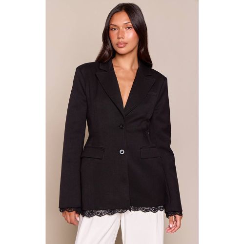 Blazer Cintré Taille Marquée Hanches Sculptées Détail Dentelle | Taille 42 - PrettyLittleThing - Modalova