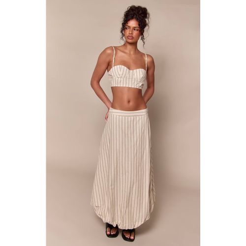 Sage Jupe Mi-longue À Fines Rayures | Taille 42 - PrettyLittleThing - Modalova