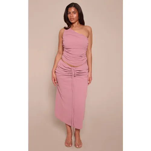 Purple Jupe Midi Froncée Sur Les Côtés Shape Ensemble Coordonné | Taille 42 - PrettyLittleThing - Modalova