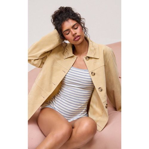 Butter Cream Veste À Panneaux En Synthétique | Taille XS - PrettyLittleThing - Modalova