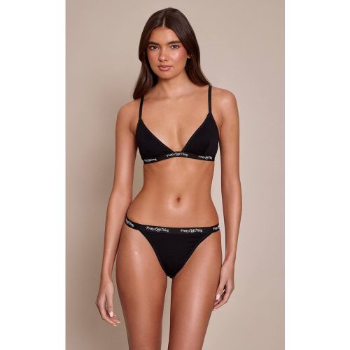 Black Ensemble Brassière Et Culotte | Taille XS - PrettyLittleThing - Modalova