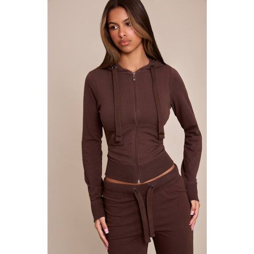 Haut De Survêtement Ajusté À Fermeture Éclair Petite | Taille XS - PrettyLittleThing - Modalova
