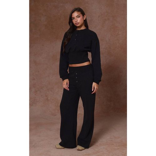 Black Joggers Taille Haute Coupe Droite | Taille XS - PrettyLittleThing - Modalova