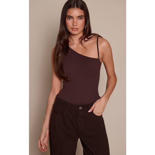 Body Côtelé Contour Avec Détail Bretelle | Taille XS - PrettyLittleThing - Modalova