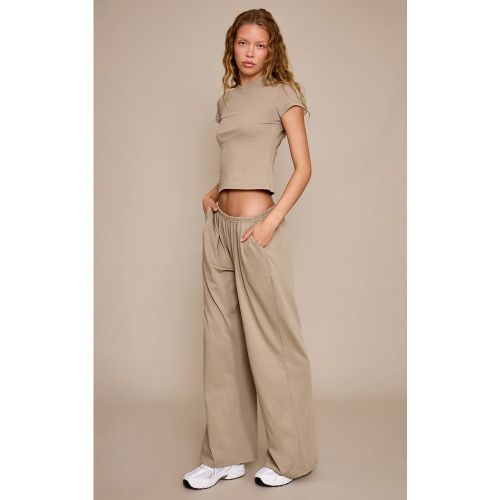Sage Pantalon Large Décontracté À Texture Douce Et Jambe Ample | Taille 44 - PrettyLittleThing - Modalova