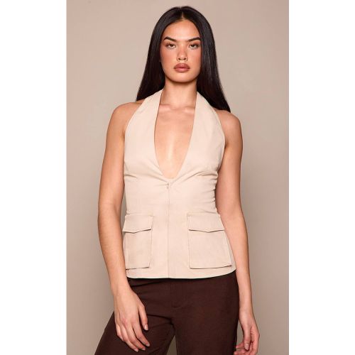 Stone Top Dos Nu Tissé Avec Poche Utilitaire | Taille 42 - PrettyLittleThing - Modalova