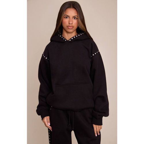 Black Sweat À Casynthétiqueche Petite Avec Détails Cloutés | Taille XS - PrettyLittleThing - Modalova