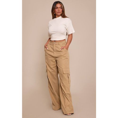 Stone Pantalon Cargo Taille Haute Jambes Larges Avec Boucles Shape | Taille 36 - PrettyLittleThing - Modalova