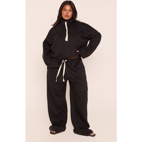 Black Joggers Grande Taille À Cordon Contrasté | Taille XL - PrettyLittleThing - Modalova