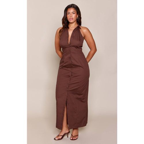 Robe Maxi Cintrée Sans Manches À Col Chemise Et Boutonnage | Taille 42 - PrettyLittleThing - Modalova