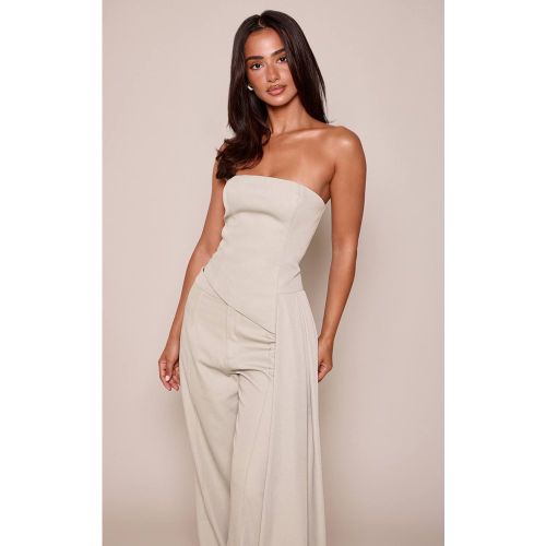 Sage Ensemble Coordonné Petite Avec Haut Ajusté En Tissu Tissé Et Détail Drapé Sur Le Côté | Taille 32 - PrettyLittleThing - Modalova