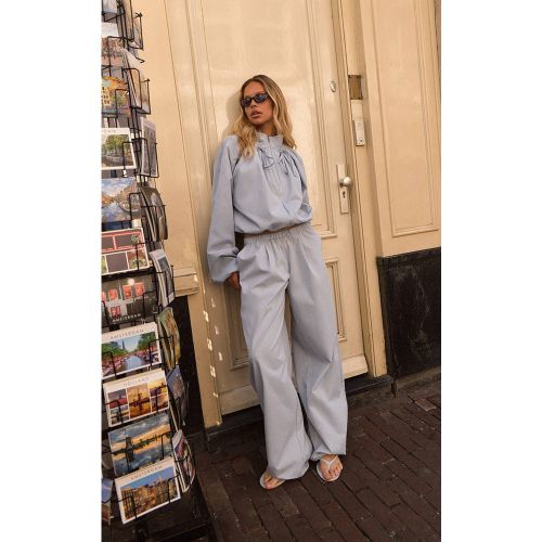 Ice Blue Pantalon À Jambes Tonneau | Taille 36 - PrettyLittleThing - Modalova