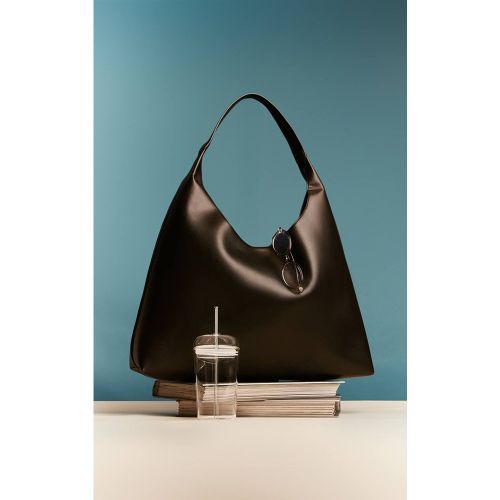 Black Sac Cabas Structuré En Synthétique - PrettyLittleThing - Modalova