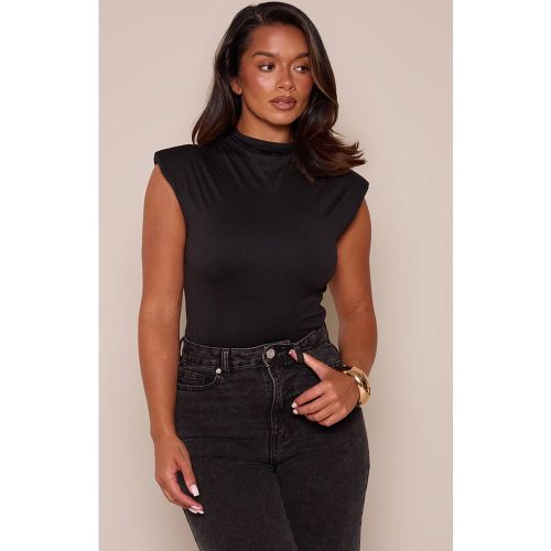 Black Body Moulant À Col Bénitier Doux Au Toucher Et Dos Nu | Taille 42 - PrettyLittleThing - Modalova