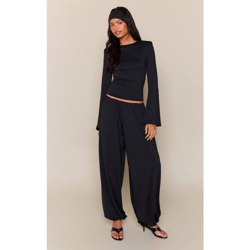 Black Pantalon Ballon Froncé Toucher Doux | Taille 42 - PrettyLittleThing - Modalova