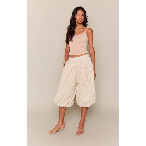 Stone Short Bouffant À Carreaux En Coton | Taille 42 - PrettyLittleThing - Modalova
