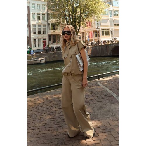 Stone Pantalon Large Coordonné | Taille 42 - PrettyLittleThing - Modalova