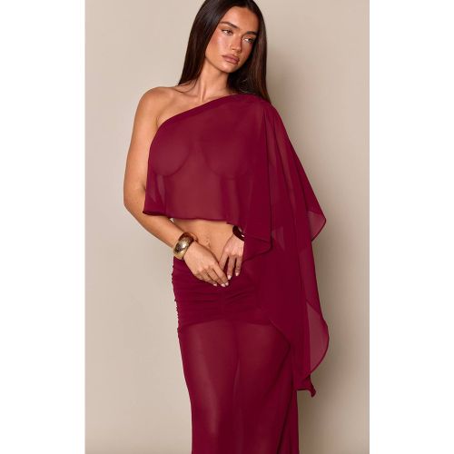 Plum Ensemble Coordonné Haut Cape En Mousseline Deep | Taille 42 - PrettyLittleThing - Modalova