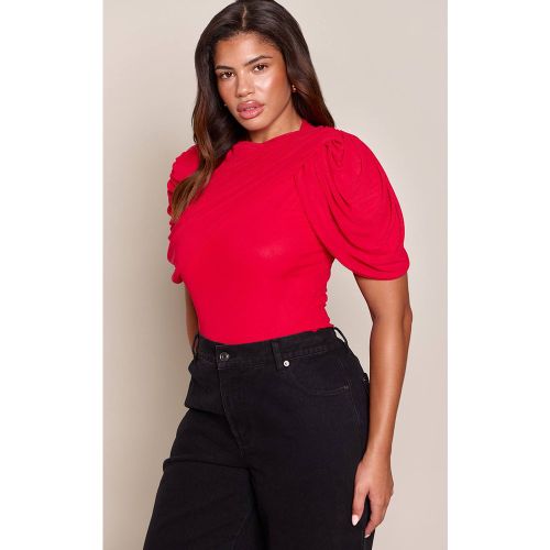 Red Body Moulant Shape Mesh À Drapé Extrême | Taille 36 - PrettyLittleThing - Modalova
