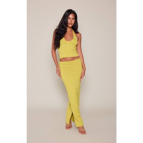 Jupe Longue Tricotée Taille Basse | Taille XS - PrettyLittleThing - Modalova