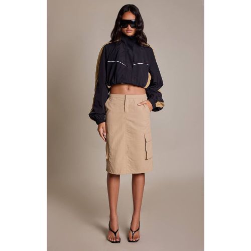 Stone Jupe Midi À Détail De Poches Cargo | Taille 32 - PrettyLittleThing - Modalova