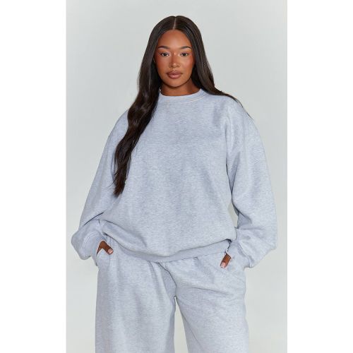 Ash Grey Sweat-shirt Synthétiquell Grande Taille | Taille 2XL - PrettyLittleThing - Modalova