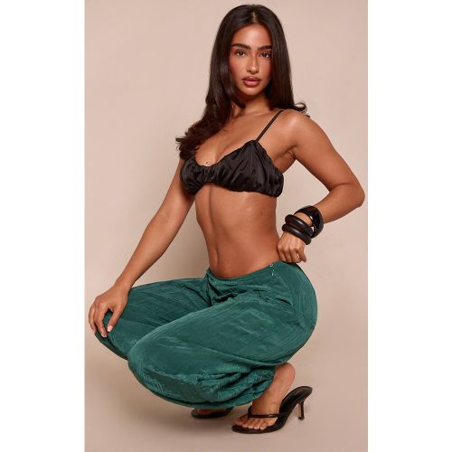 Teal Pantalon Ballon À Ourlet Froncé Petite | Taille 42 - PrettyLittleThing - Modalova