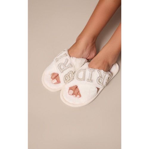 White Chaussons De Mariée | Taille Small - PrettyLittleThing - Modalova
