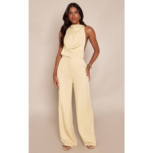 Yellow Combinaison Dos En Mousseline Avec Détails | Taille 42 - PrettyLittleThing - Modalova