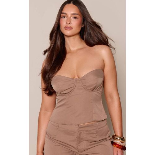 Mocha Haut Corset Ajusté Shape En Ensemble Coordonné | Taille 42 - PrettyLittleThing - Modalova