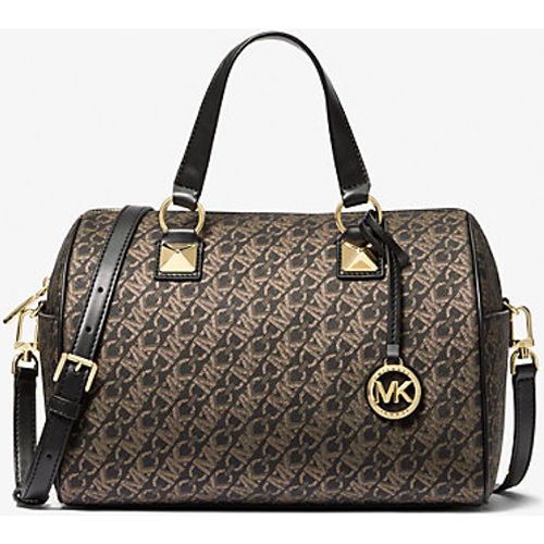 MK Sac Grayson de taille moyenne à logo Empire Signature métallisé - Michael Kors - MICHAEL Michael Kors - Modalova