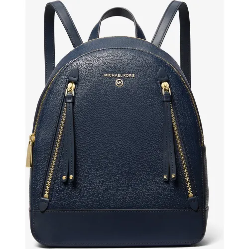 MK Sac à dos Brooklyn de taille moyenne en cuir grainé - Michael Kors - MICHAEL Michael Kors - Modalova