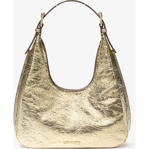 MK Petit sac porté épaule bohème Nolita en cuir métallisé craquelé - Michael Kors - MICHAEL Michael Kors - Modalova