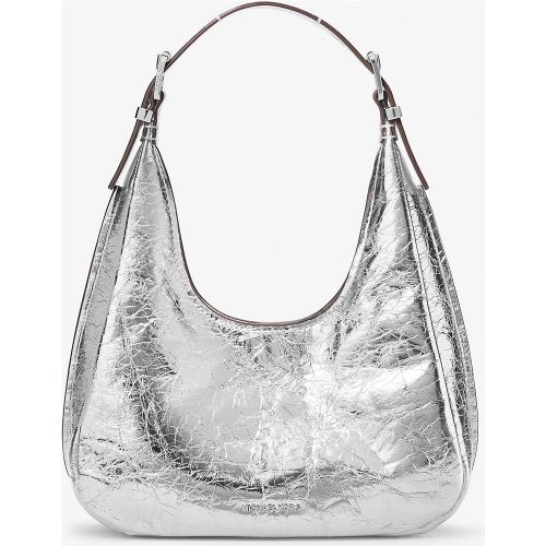 MK Petit sac porté épaule bohème Nolita en cuir métallisé craquelé - Michael Kors - MICHAEL Michael Kors - Modalova