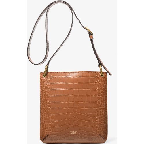 MK Petit sac à bandoulière Tate en cuir verni effet crocodile en relief - Michael Kors - MICHAEL KORS COLLECTION - Modalova
